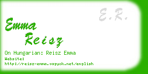 emma reisz business card